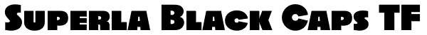 Superla Black Caps TF Font
