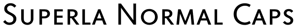 Superla Normal Caps Font
