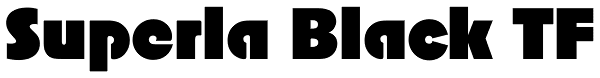 Superla Black TF Font