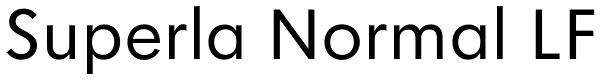 Superla Normal LF Font