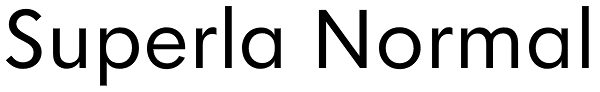 Superla Normal Font