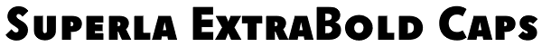 Superla ExtraBold Caps Font