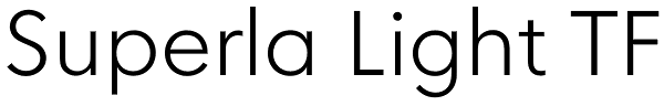 Superla Light TF Font