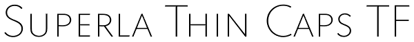 Superla Thin Caps TF Font