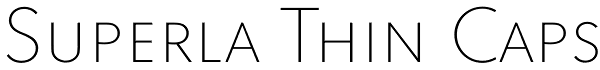 Superla Thin Caps Font