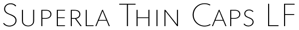 Superla Thin Caps LF Font