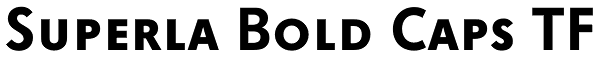 Superla Bold Caps TF Font