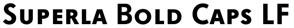 Superla Bold Caps LF Font
