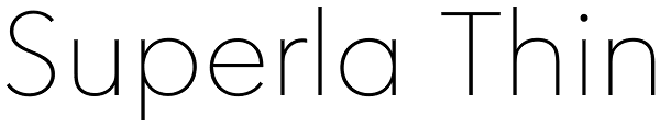 Superla Thin Font