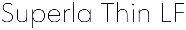 Superla Thin LF Font