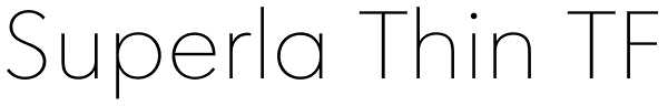 Superla Thin TF Font