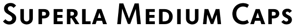 Superla Medium Caps Font