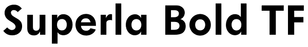 Superla Bold TF Font