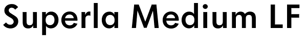 Superla Medium LF Font
