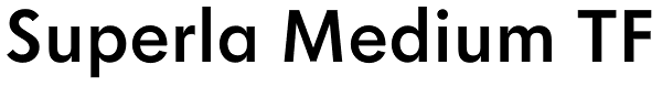 Superla Medium TF Font