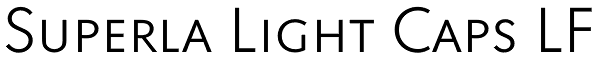 Superla Light Caps LF Font