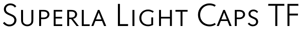 Superla Light Caps TF Font
