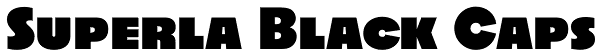 Superla Black Caps Font