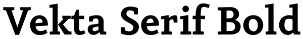 Vekta Serif Bold Font