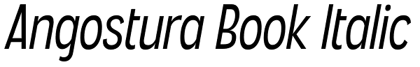 Angostura Book Italic Font