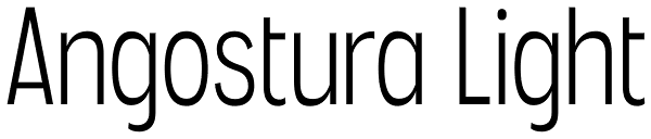 Angostura Light Font