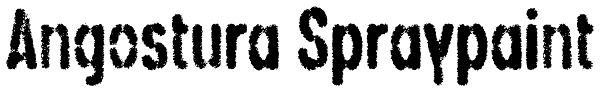 Angostura Spraypaint Font