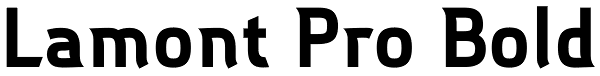 Lamont Pro Bold Font