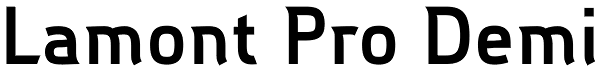 Lamont Pro Demi Font