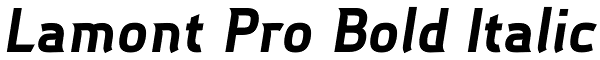 Lamont Pro Bold Italic Font