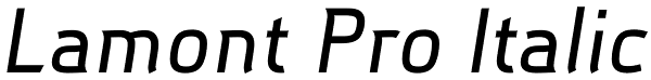 Lamont Pro Italic Font