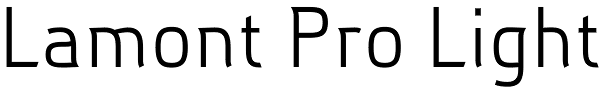 Lamont Pro Light Font