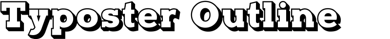 Typoster Outline Font