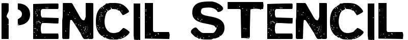 PENCIL STENCIL Font
