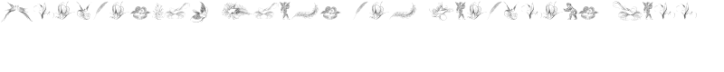 Penmanship Birds and Ornaments Free Font