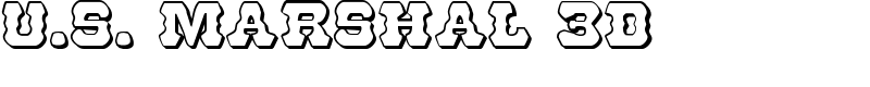 U.S. Marshal 3D Font