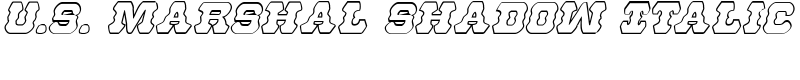 U.S. Marshal Shadow Italic Font