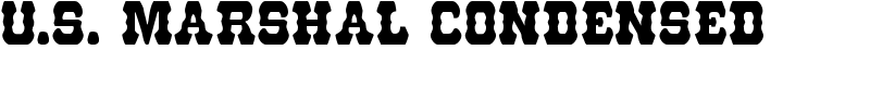 U.S. Marshal Condensed Font