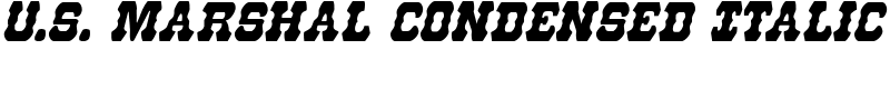 U.S. Marshal Condensed Italic Font
