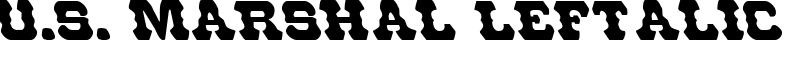 U.S. Marshal Leftalic Font