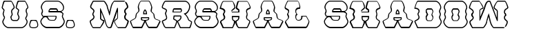 U.S. Marshal Shadow Font