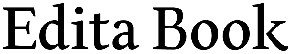 Edita Book Font