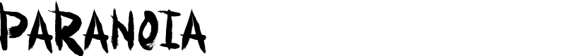 Paranoia Font
