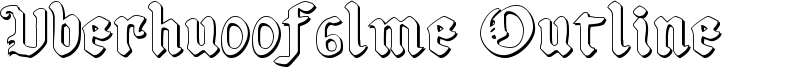 Uberhu00f6lme Outline Font