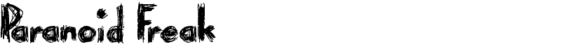 Paranoid Freak Font