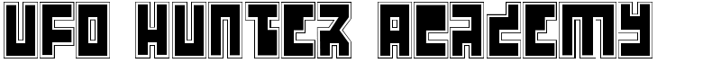 UFO Hunter Academy Font