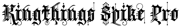 Kingthings Spike Pro Font