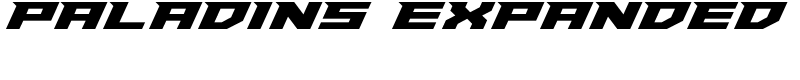 Paladins Expanded Font