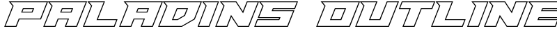 Paladins Outline Font