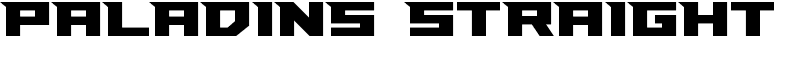 Paladins Straight Font