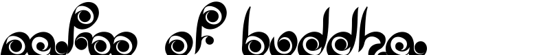 Palm of Buddha Font
